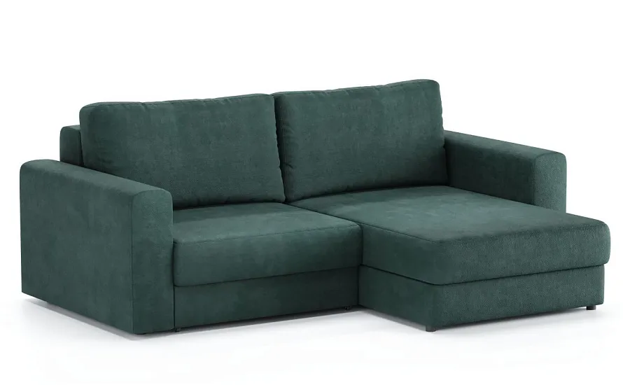 Диван угловой Ларсон 2М Nordic 74 изумруд - 2